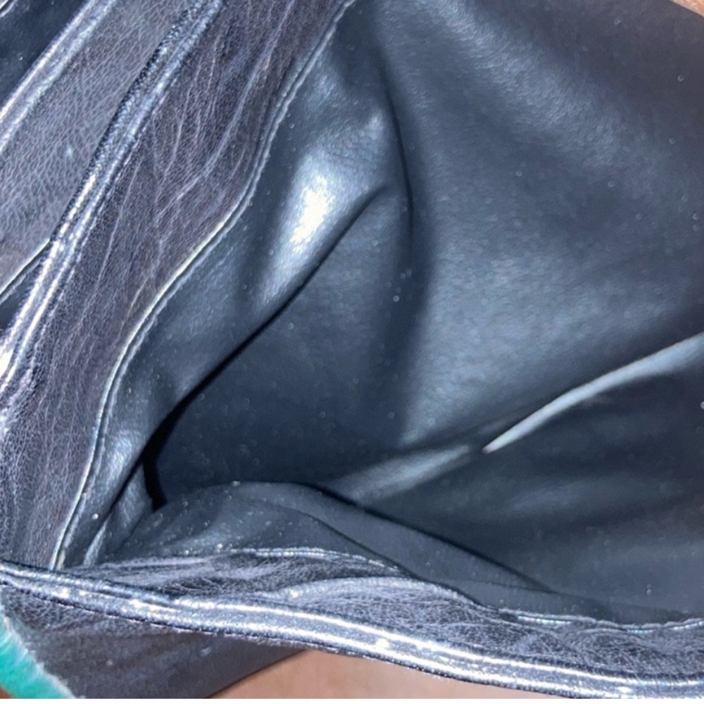 Vintage Color-block 80’s 90’s Leather  Bag - Picture 6 of 13